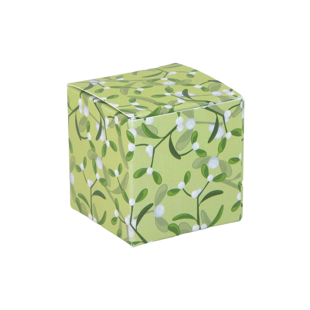 Simply Mistletoe | Little Gift Box | 5cm Cube | Single or 6 Boxes