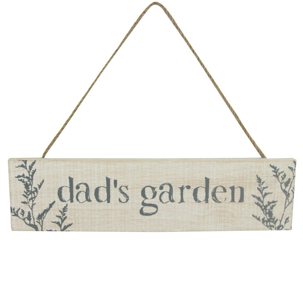 Dad's Garden Hanging Sign Plaque