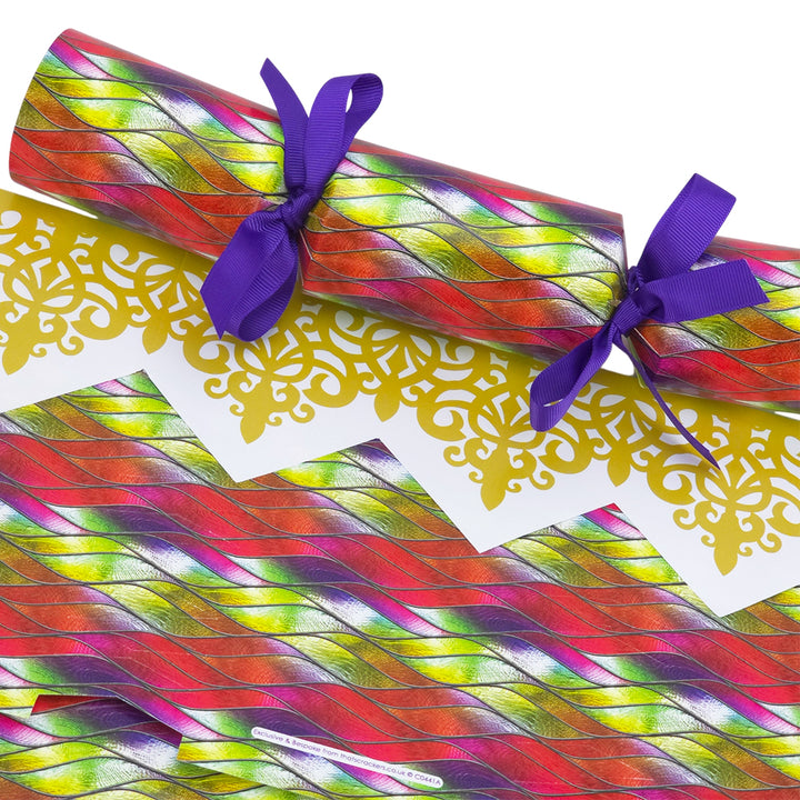 Stained Glass Swirls | Cracker Making Craft Kit | Make &amp; Fill Your Own
