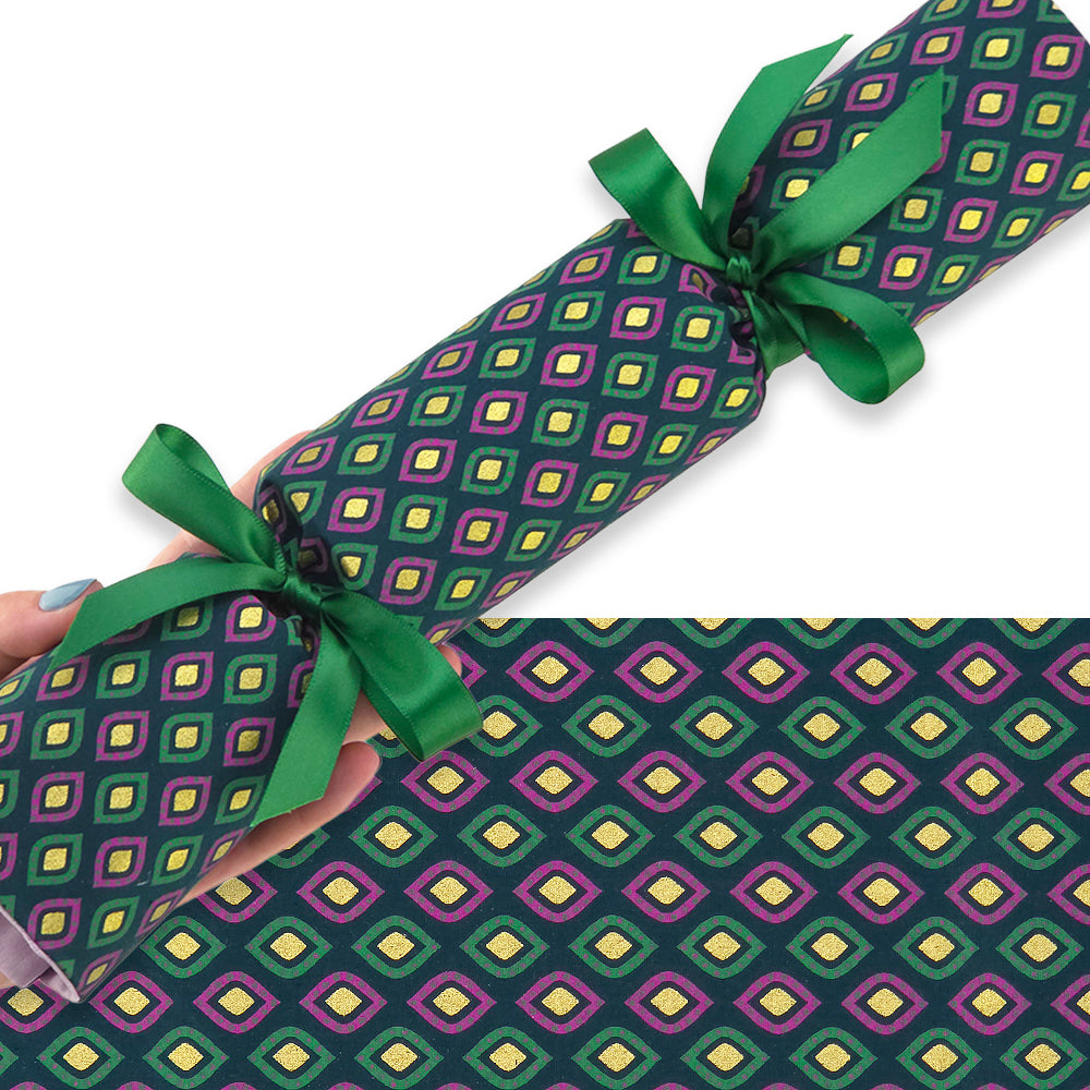 Christmas Peacock | Reusable Fabric Cracker Set | Assemble &amp; Fill