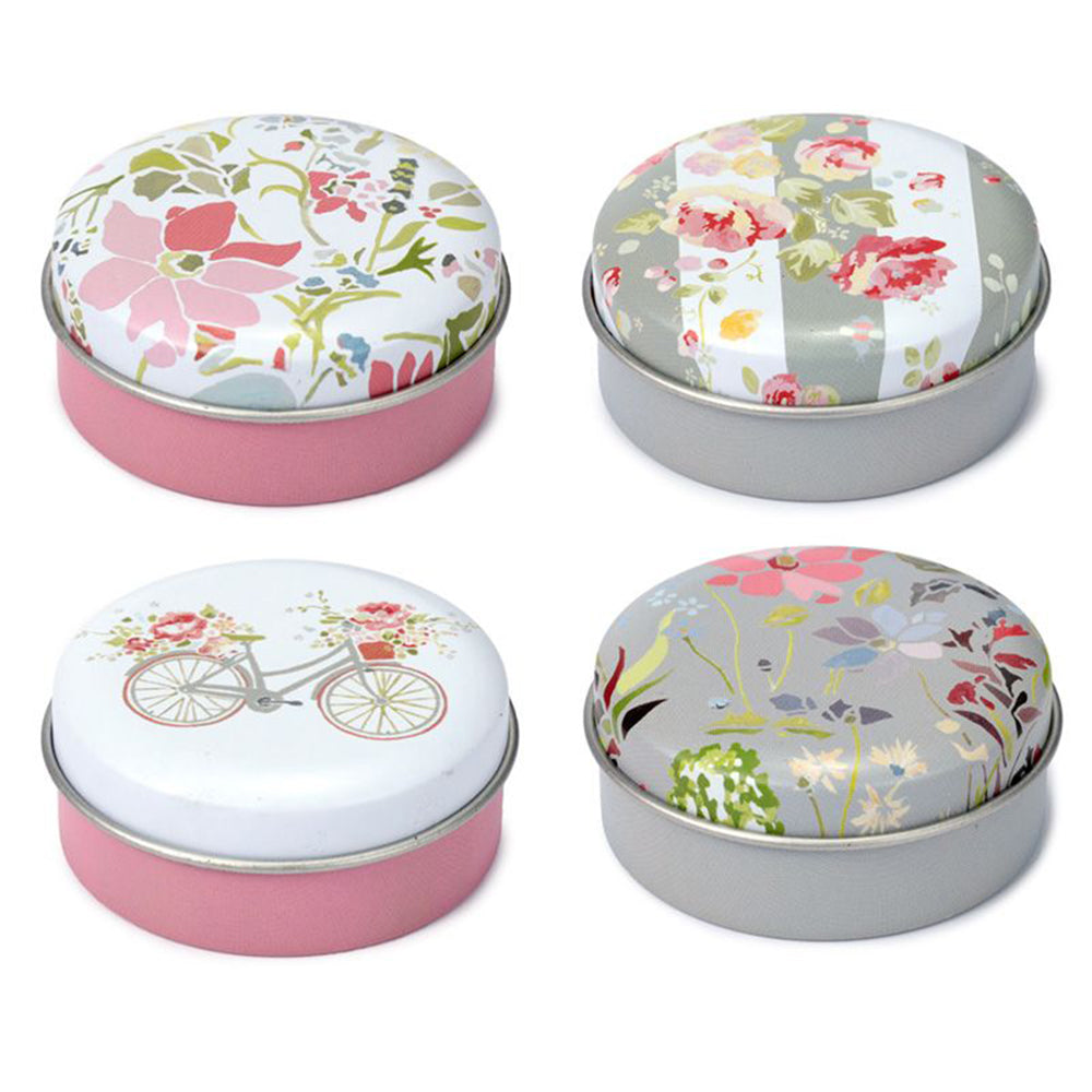 Pretty Pink Floral Lip Balm in Tin | Single | Little Gift | Cracker Filler