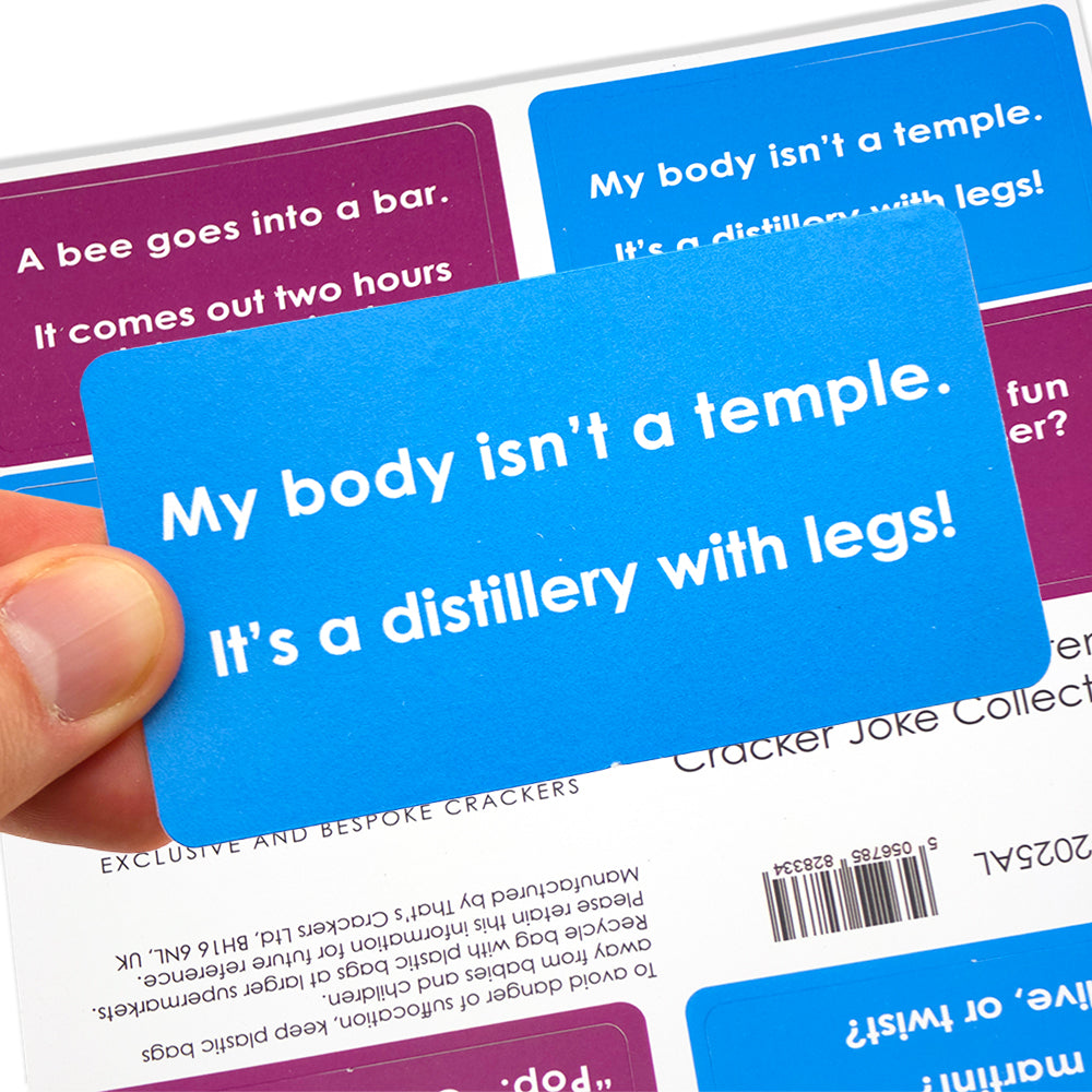 Premium Cracker Joke Collection | 8 Colourful Jokes | Christmas &amp; Themed Mixes