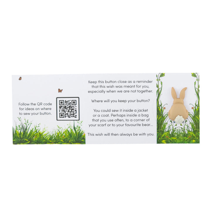 Happy Easter | Button Wishes Sew On Token | Little Gift | Cracker Filler