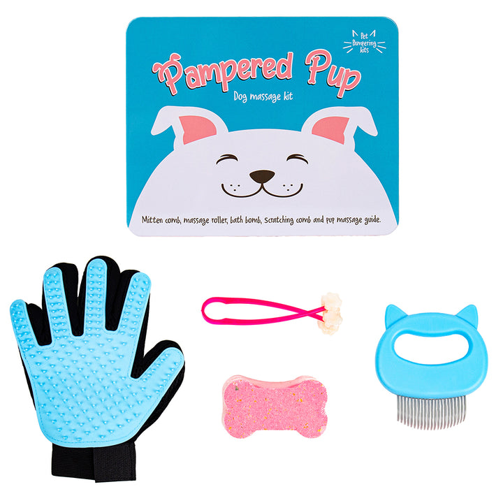 Pampered Pup | Dog Massage Kit | Gift in a Tin for Pet Lovers