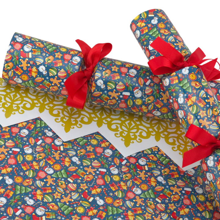 Teal Christmas Fun | Cracker Making Craft Kit | Make &amp; Fill Your Own