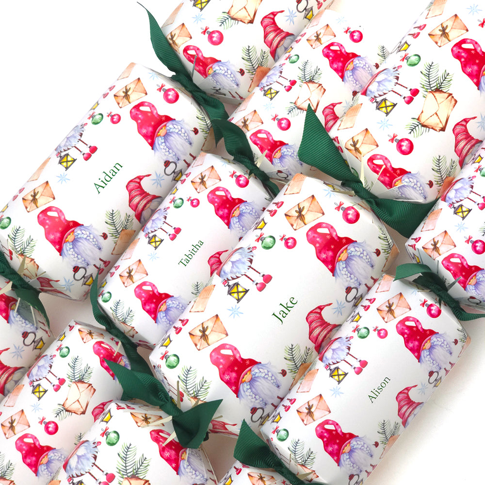 Personalised Cracker Making Craft Kit | Makes 4 or 6 Crackers | Scandi Gonk