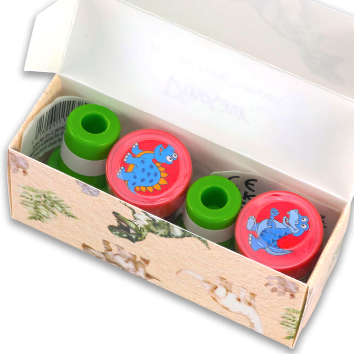 Dinosaur | 4 Self Inking Stampers for Kids | Cracker Filler | Party Bag Gift