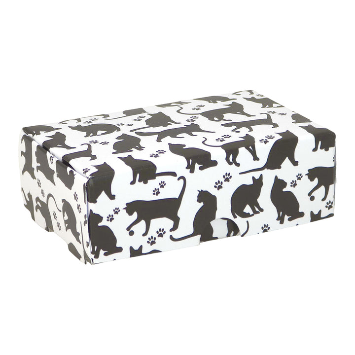 Cat Silhouettes | Little Gift Box | Soap Bar Sized | 6 Boxes | 57x88x30mm