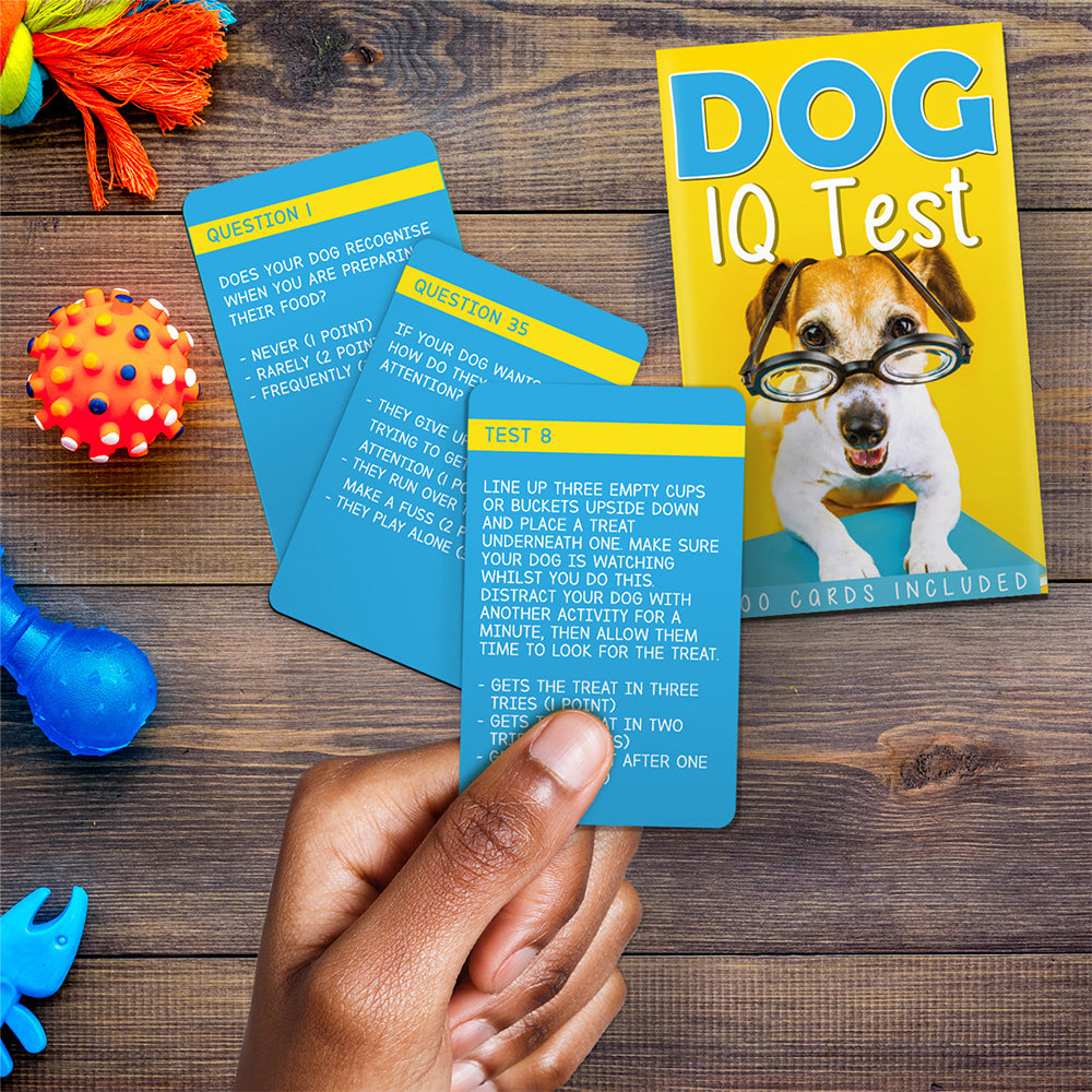 Dog IQ Test| Pack of 100 Oversized Cards for Dog Lovers | Gift Idea
