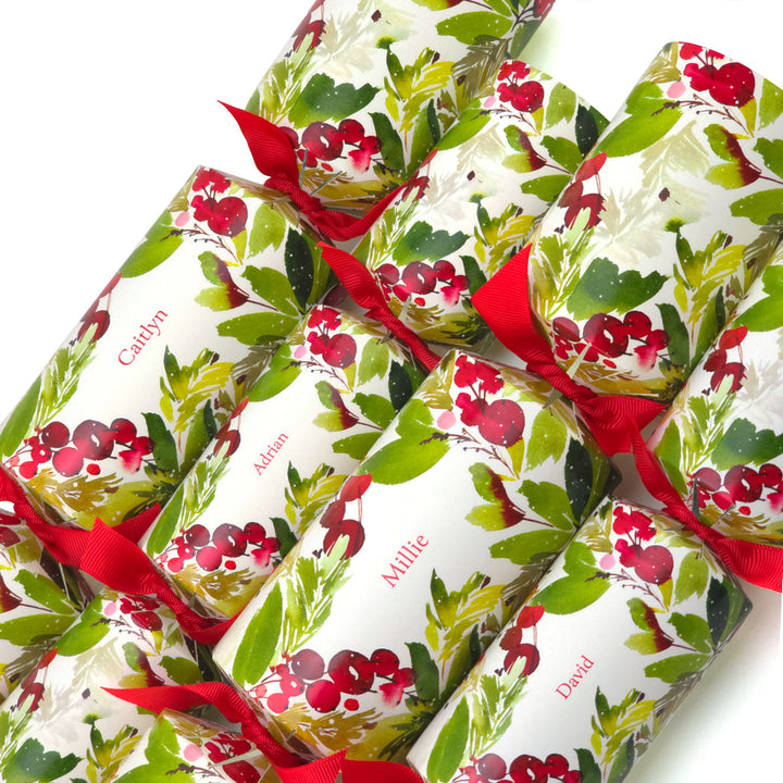 Personalised Cracker Making Craft Kit | Watercolour Berries | Minimum 4