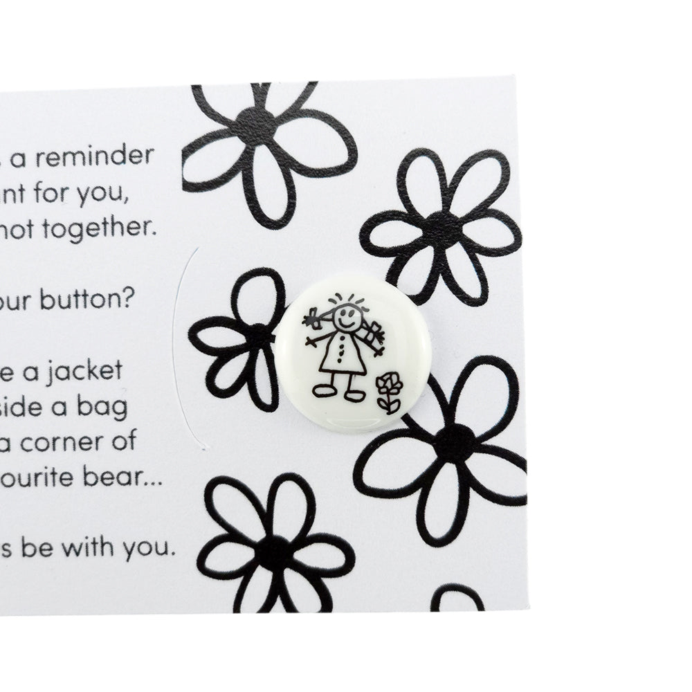Happy Mother's Day | Button Wishes Sew On Token | Little Gift | Cracker Filler
