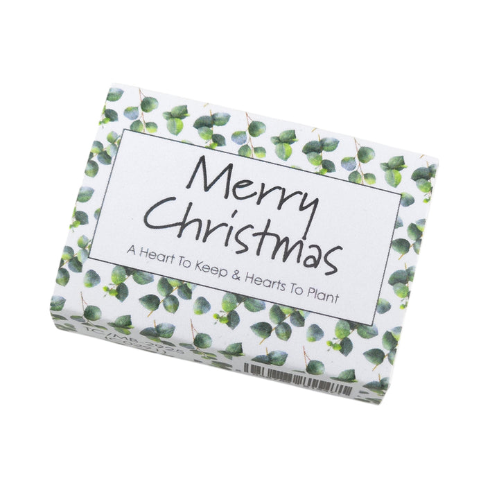 Watercolour Eucalyptus | Christmas Hearts to Keep &amp; Plant | Mini Cracker Filler
