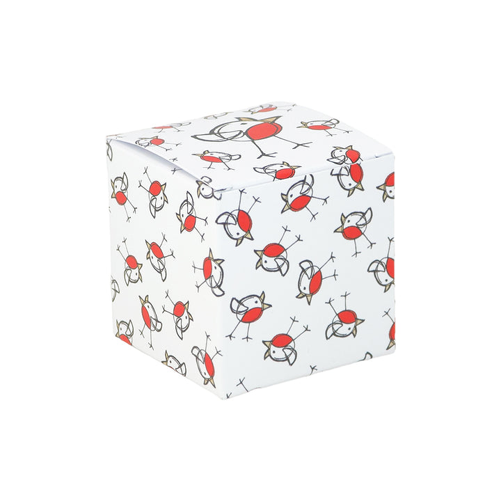 Chirpy Robin | Little Gift Box | 5cm Cube | 6 Boxes