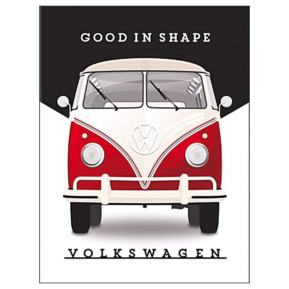 VW Camper Good In Shape | Retro Magnet | 8x6cm | Little Gift | Cracker Filler