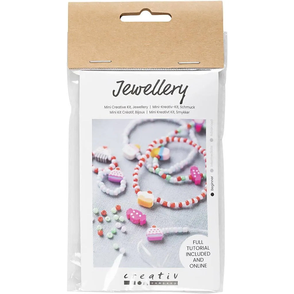 Mini Jewellery Craft Kit for Kids | Making 3 Bracelets & 2 Rings
