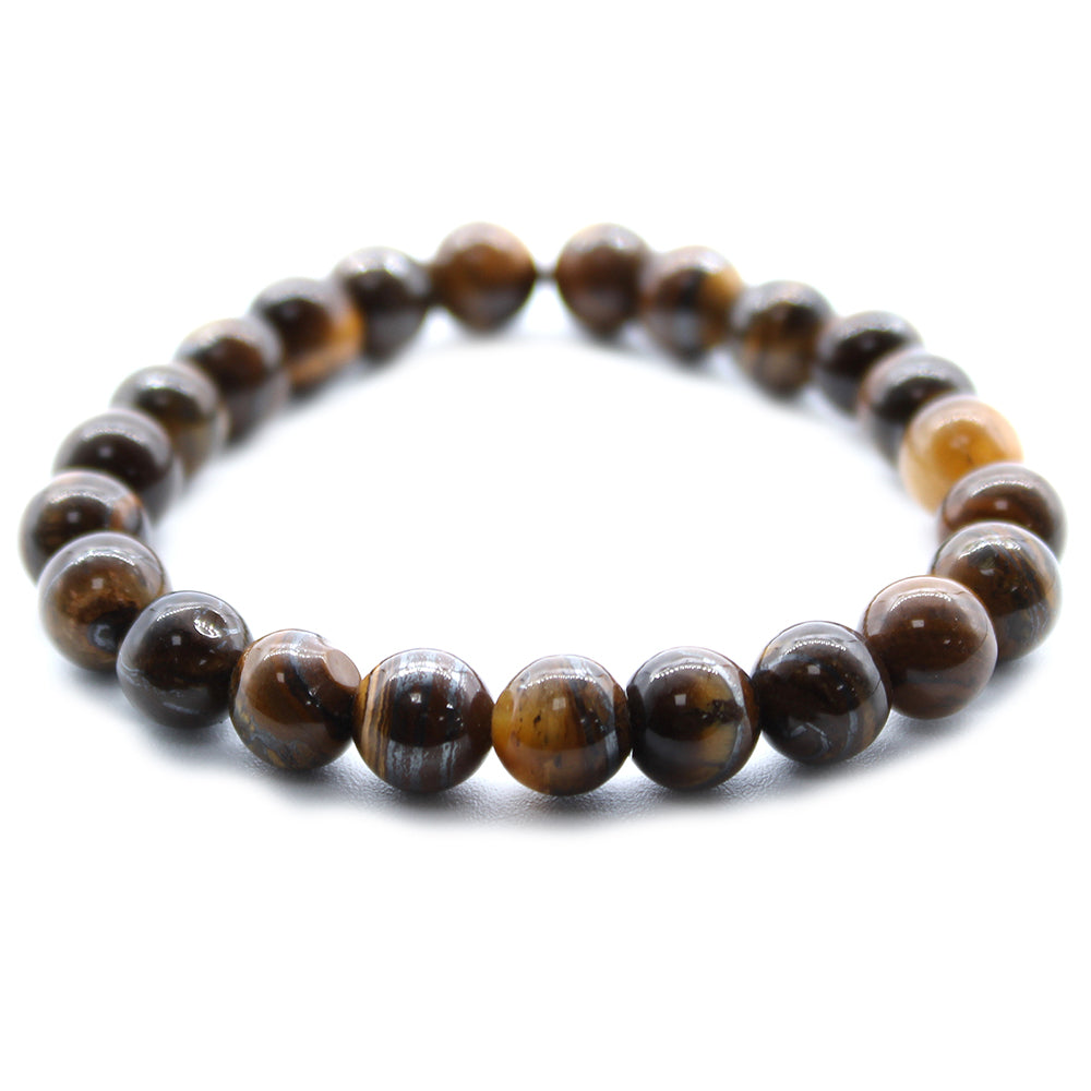 Tigers Eye | Overcoming Fear | Smooth Crystal Bracelet | Cracker Filler Gift
