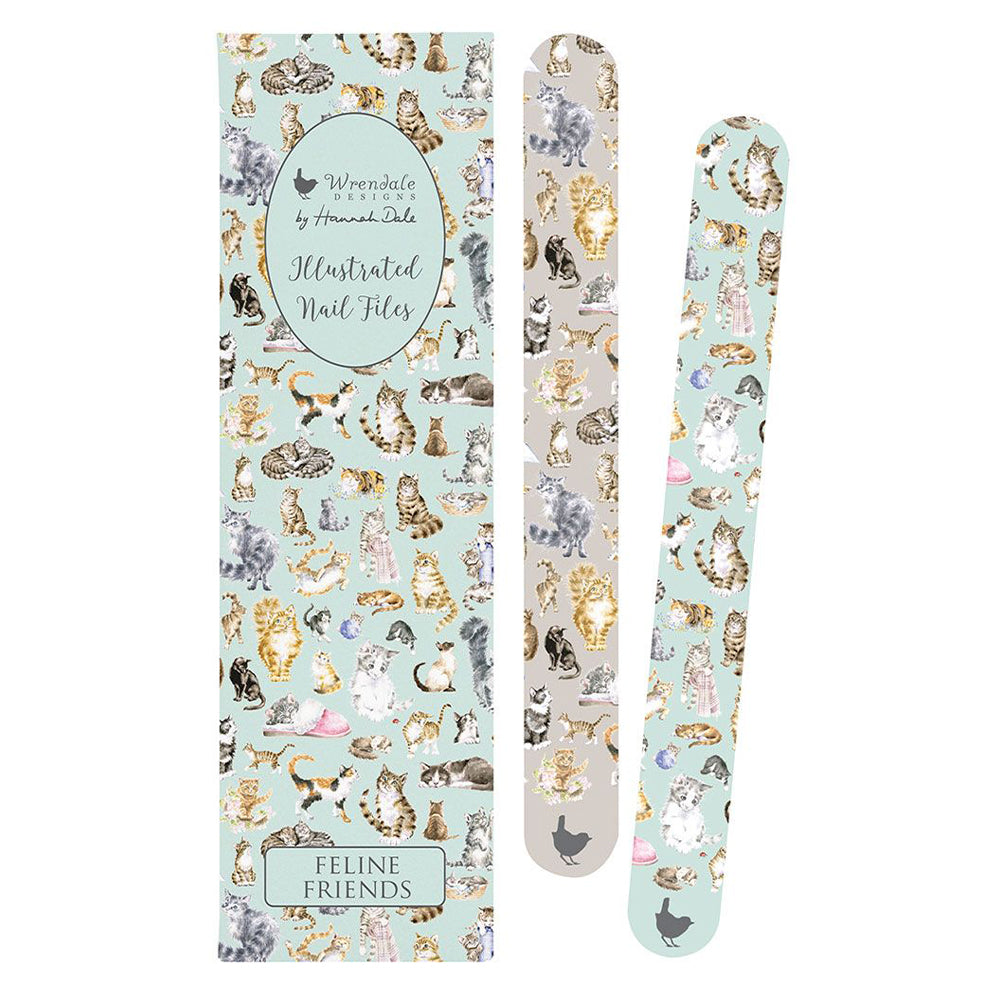 Feline Friends | Emery Board Set | Nail Files | Wrendale Designs | Little Gift