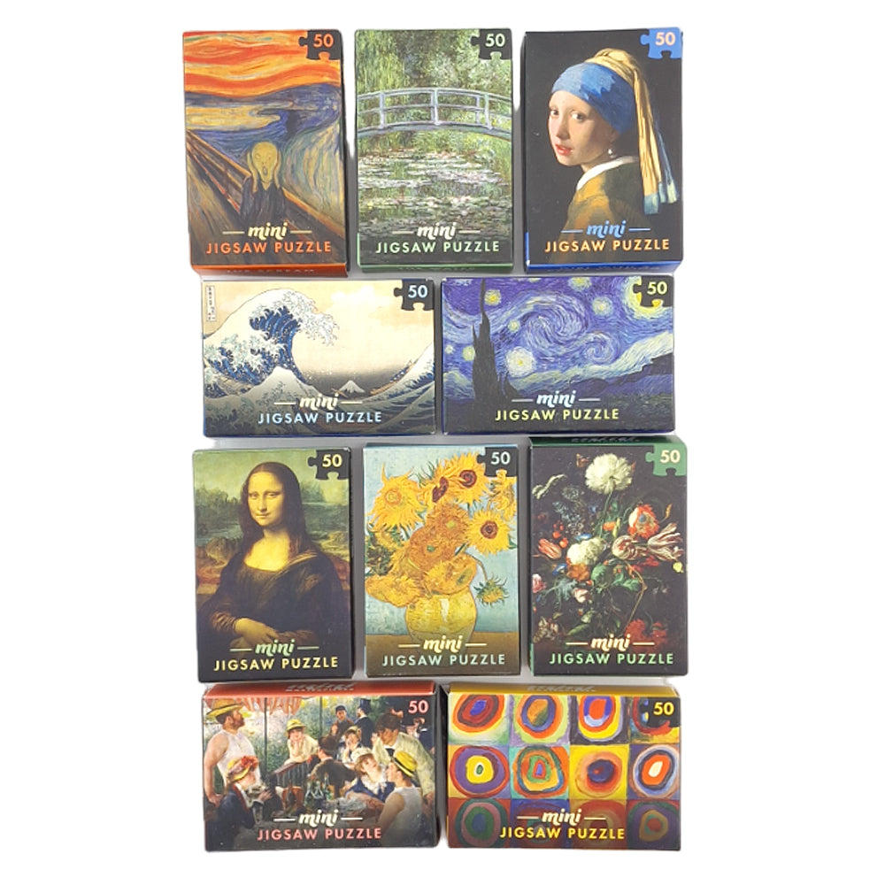 Masterpiece Mini Jigsaw Puzzle | 50 Tiny Pieces | Little Gift | Cracker Filler