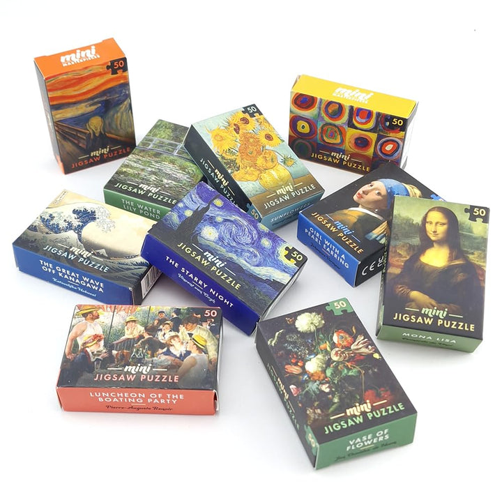 Masterpiece Mini Jigsaw Puzzle | 50 Tiny Pieces | Little Gift | Cracker Filler