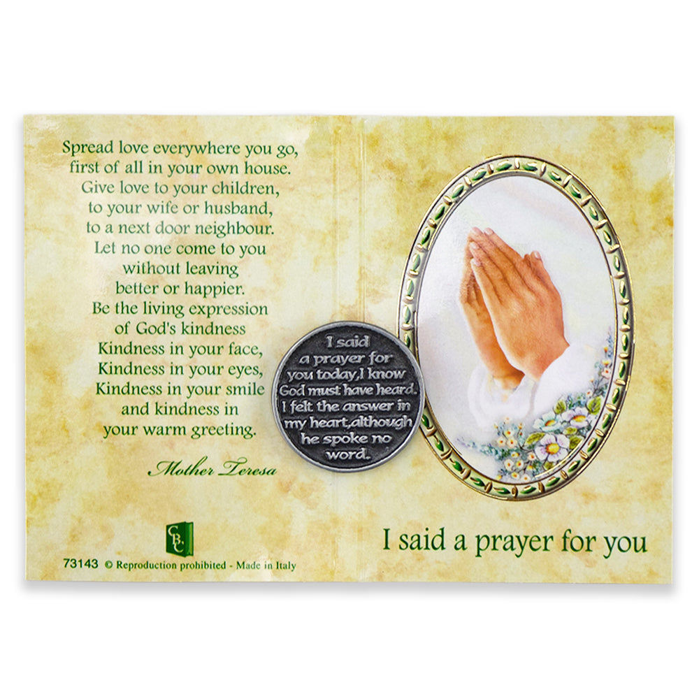 Christian Faith | Metal Pocket Token &amp; Prayer Card | Cracker Filler Gift