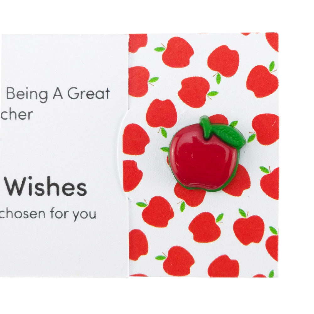 Thank You For Being A Great Teacher | Button Wishes Sew On Token | Little Gift