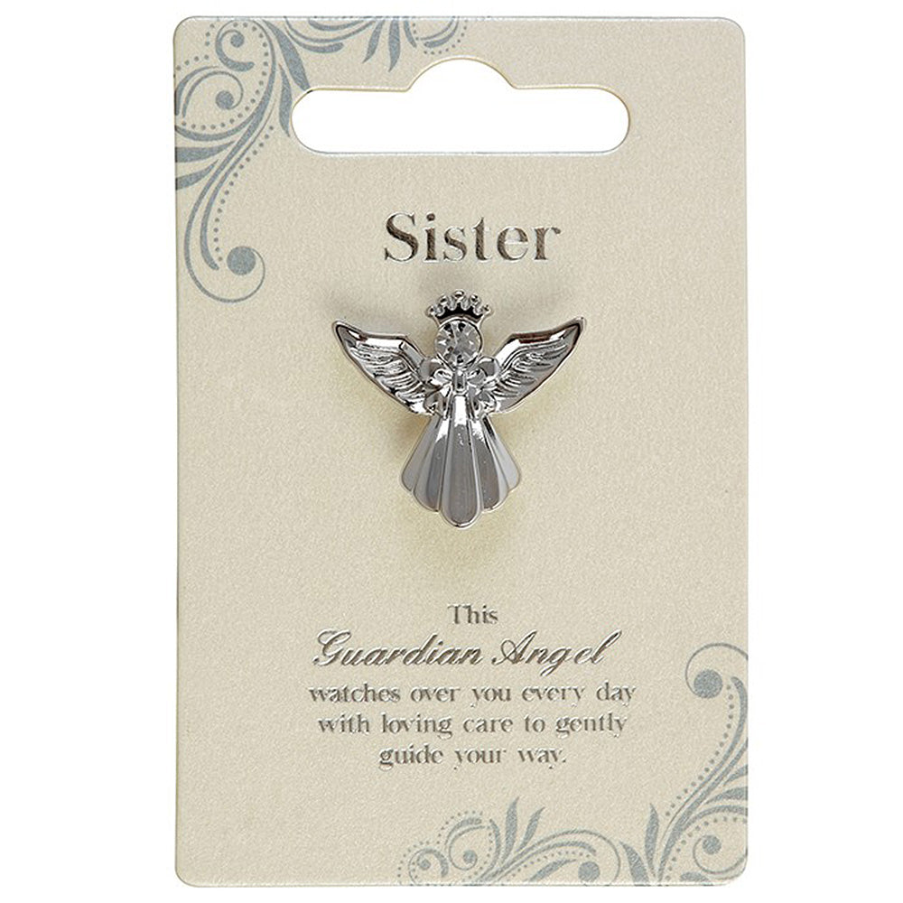 Sister | Guardian Angel Pin Badge | Little Gift | Cracker Filler