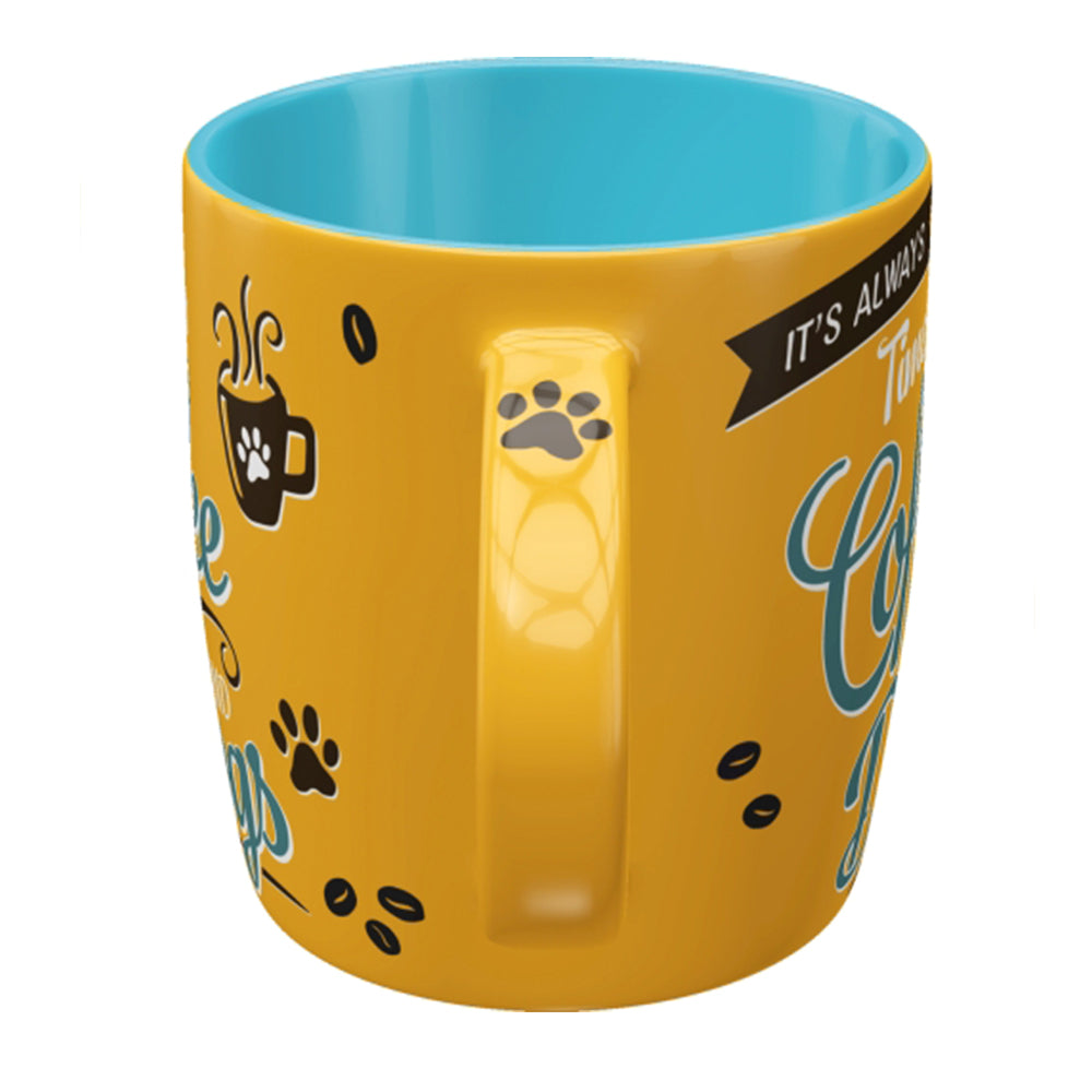 Time for Coffee and Dogs | Chunky Ceramic Mug