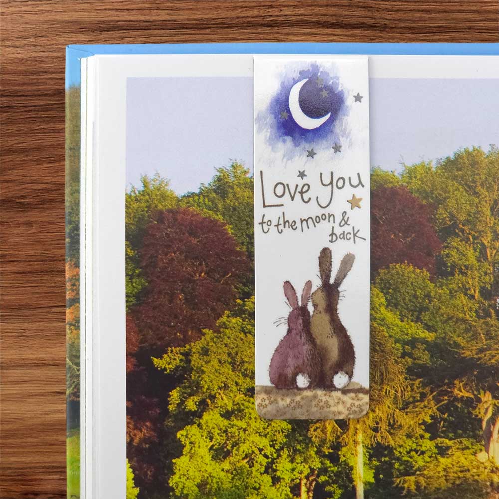 To The Moon & Back | Double Sided Magnetic Bookmark | Little Gift | Cracker Filler