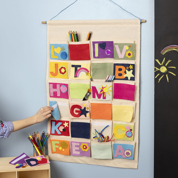 Large Cotton Fabric Advent Calendar |  Fabric Painting Craft | 93 x 60cm