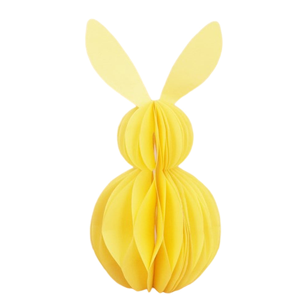 Pastel Yellow Easter Bunny  | 23cm | Honeycomb Paper Standing Decoration