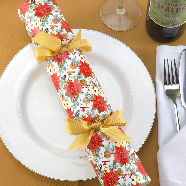 Christmas Poinsettia &amp; Spice | Cracker Making Craft Kit | Make and Fill Your Own