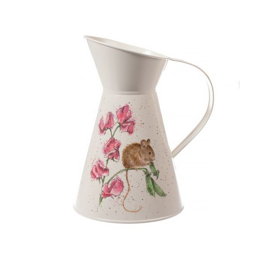 The Pea Thief Mouse | Sweet Pea Flower Jug | Home Decor | Wrendale Designs