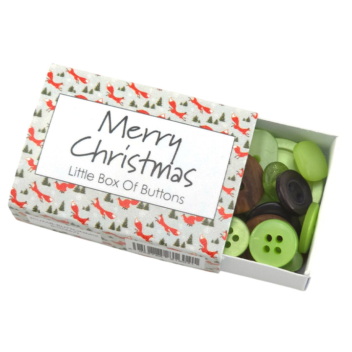 Christmas Fox | Little Crafty Box of Buttons | Cracker Filler | Little Gift