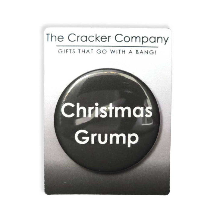 Christmas Grump | 38mm Button Pin Badge | Little Gift | Cracker Filler