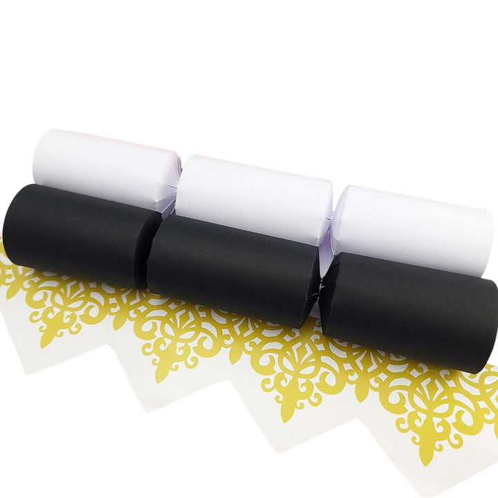 Monochrome Black and White | Bulk Craft Kits to Make 100 Crackers | Recyclable