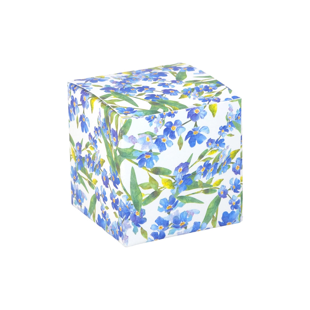 Watercolour Forget Me Nots | Mini Gift Box | 5cm Cube | 6 Boxes