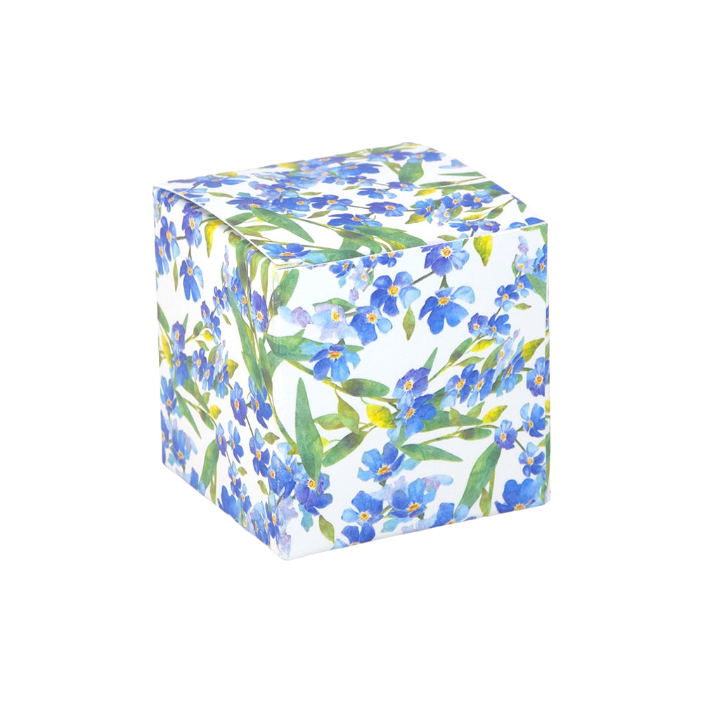 Watercolour Forget Me Nots | Little Gift Box | 5cm Cube | 6 Boxes