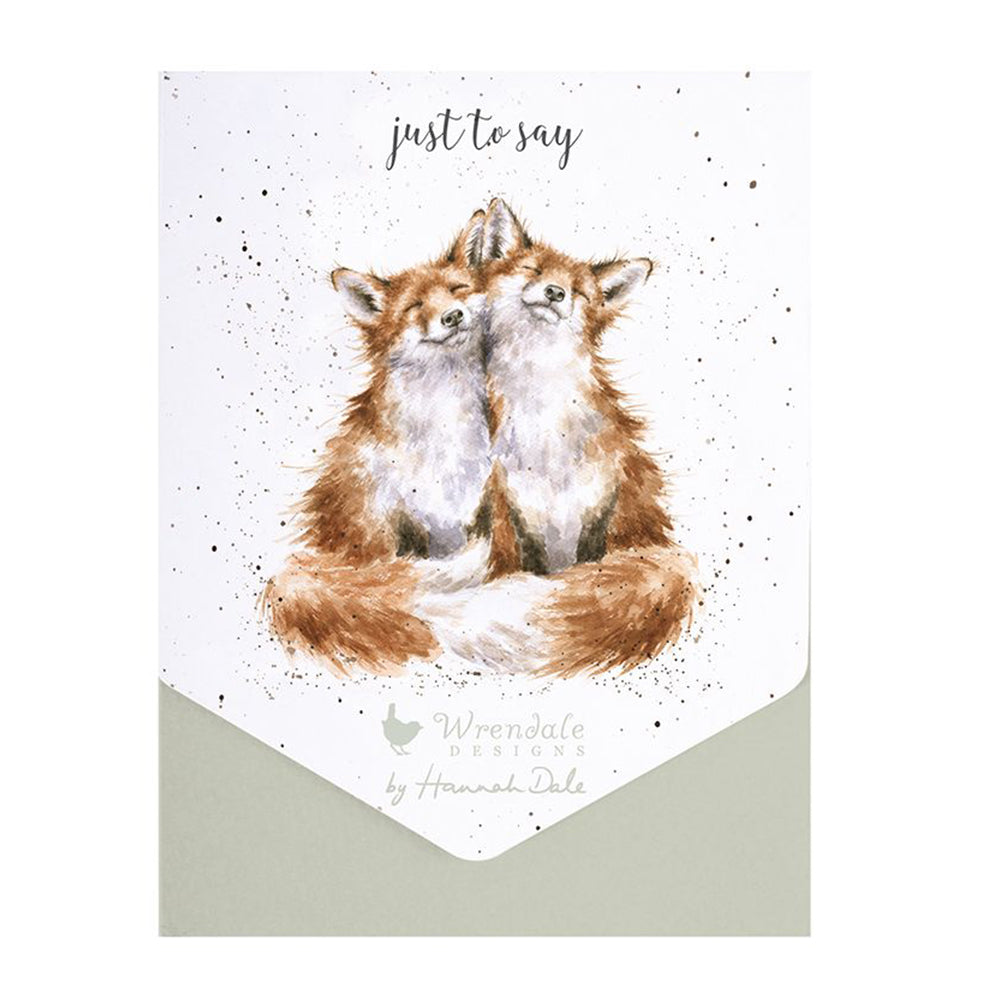 Just to Say Fox Notelets | 8 Cards & Envelopes | Gift Packed | Wrendale Designs