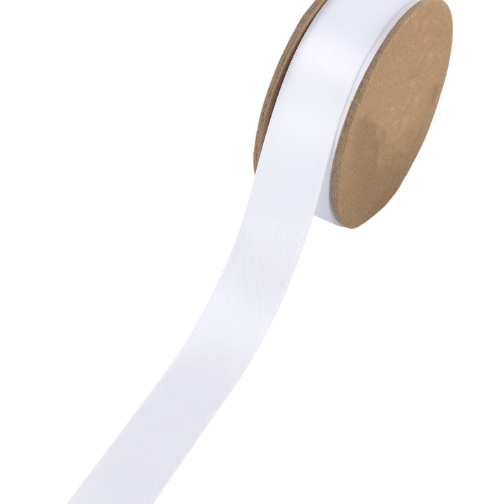 White Wedding Satin Ribbon | 18mm to 70mm Wide | Crafts &amp; Cracker Making
