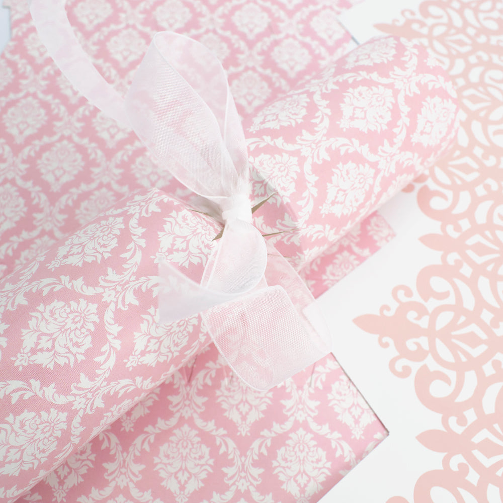 Pink Damask | Cracker Making Craft Kit | Make &amp; Fill Your Own