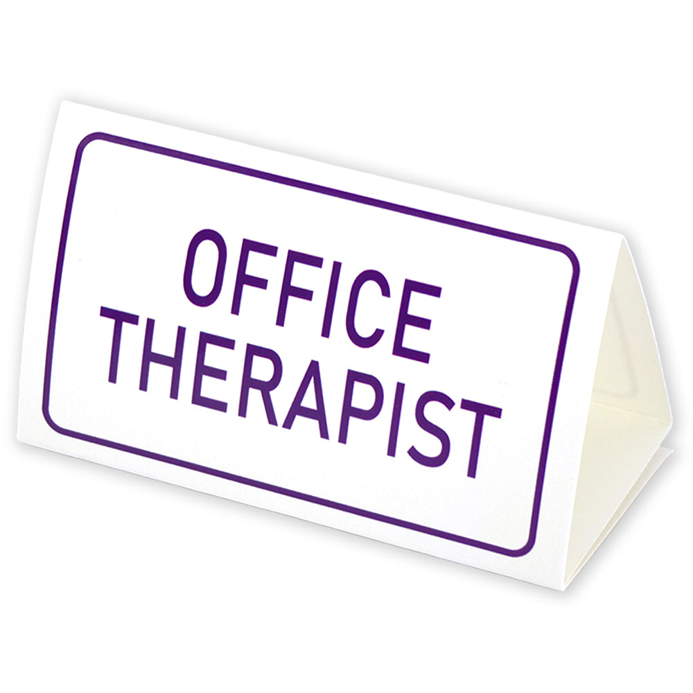 Office Therapist | Mini Desk Sign | Office Banter | Cracker Filler