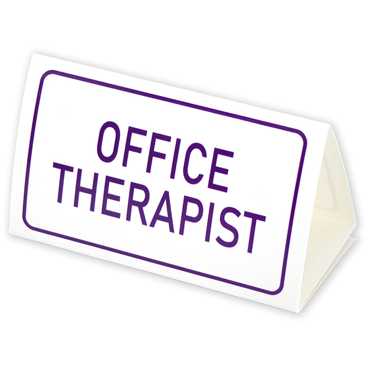 Office Therapist | Mini Desk Sign | Office Banter | Cracker Filler