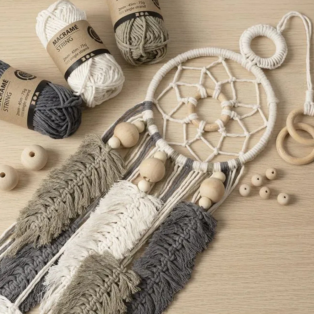 Macrame Starter Set | Complete Craft Kit | Make a Dreamcatcher
