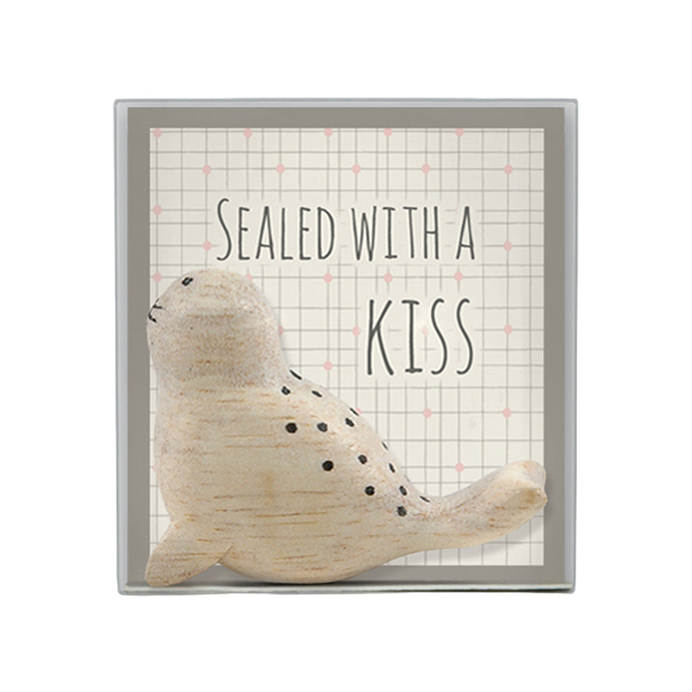 Little Wooden Seal | Sealed with a Kiss | Mini Gift | Cracker Filler
