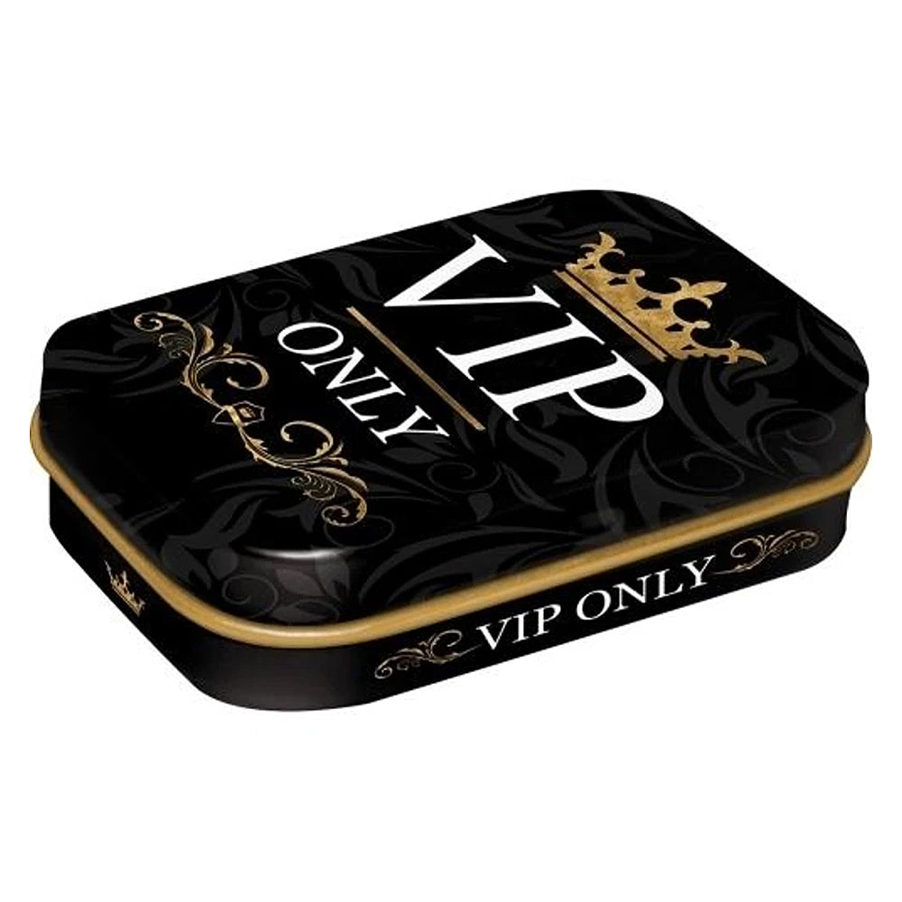 VIP Only - Black Tin | Sugar Free Mint Tin | Little Gift | Cracker Filler