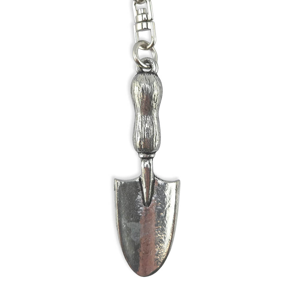 Garden Trowel | Chunky English Pewter 3D Keyring | Little Gift | Cracker Filler