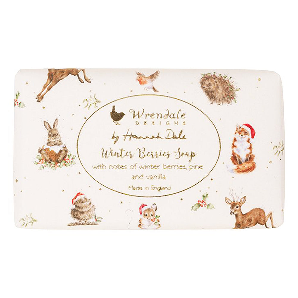 Christmas Wildlife | Winter Berries Soap | 190g | Wrendale Design | Gift Idea