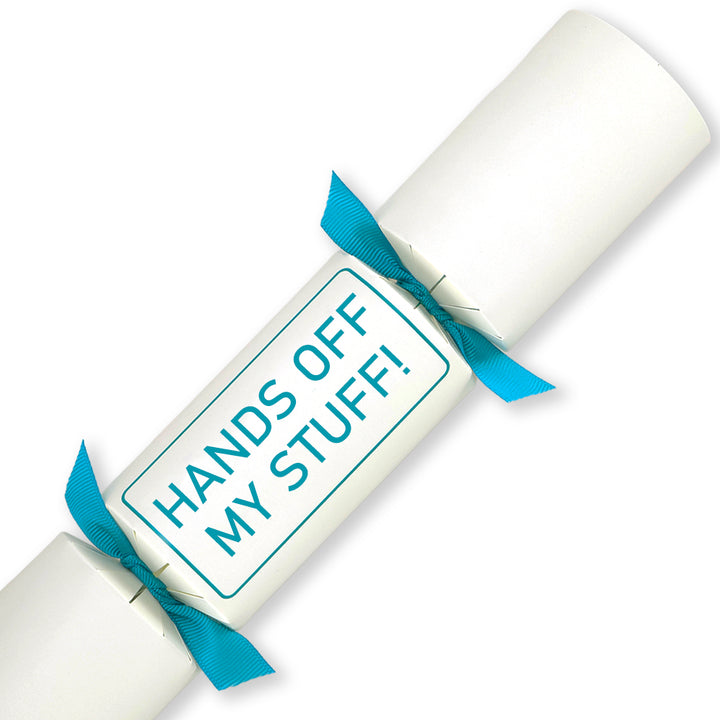 Hands Off My Stuff! | Single Cracker Making Craft Kit | Office Banter