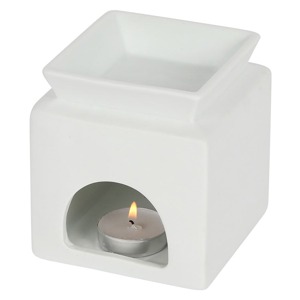 Family Cut Out | Oil Burner | White Ceramic | 13cm Tall