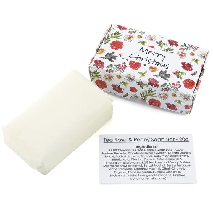 Christmas Flora | Merry Christmas | 20g Scented Soap | Little Gift Cracker Filler
